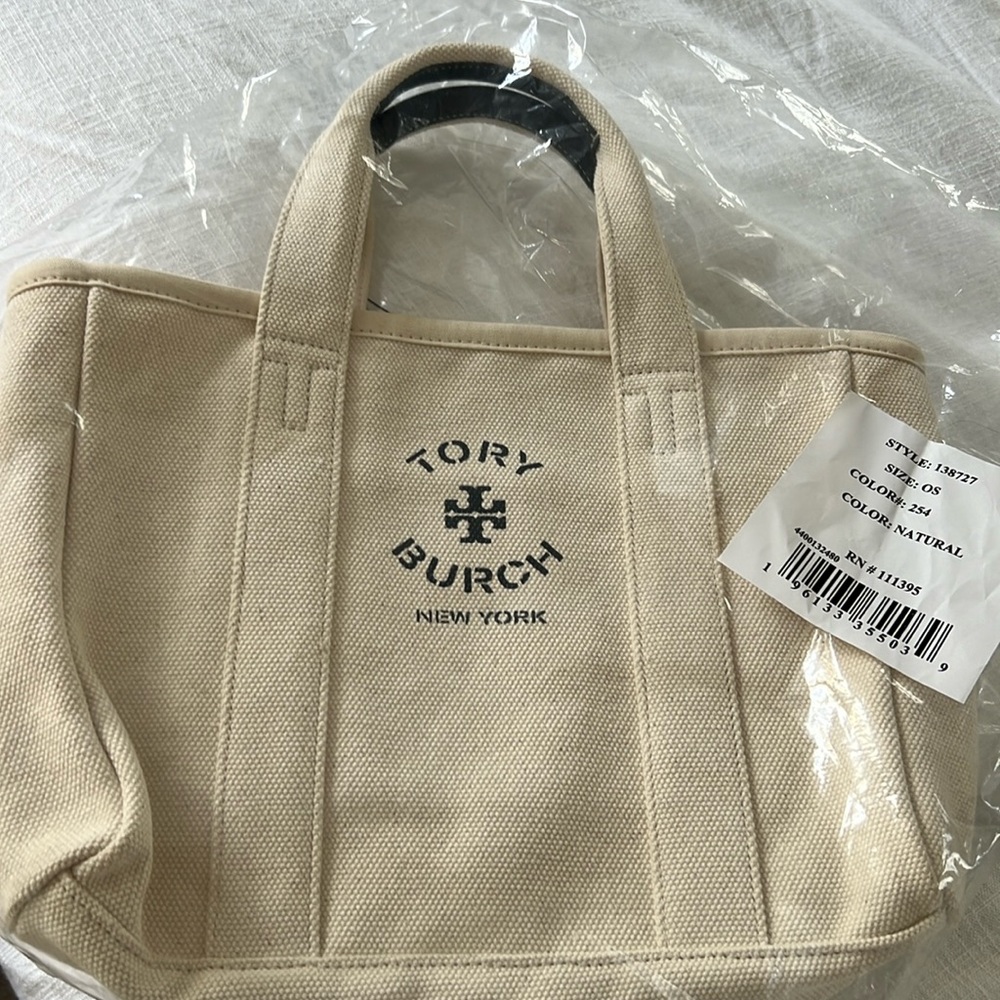Tory Burch mini canvas tote